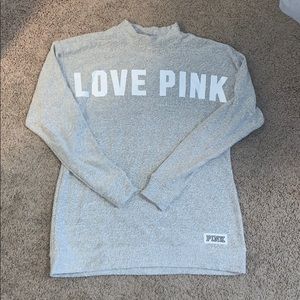 VS Pink Gray Sweater!